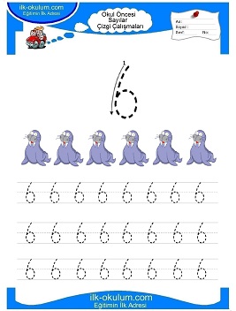 Çocuklar İçin Çizgi Çalışma Sayfaları 